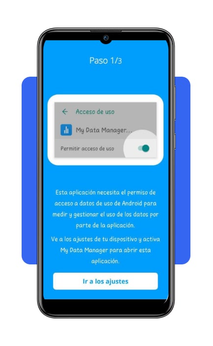 Paso 4 configurar permisos de acceso My Data Manager