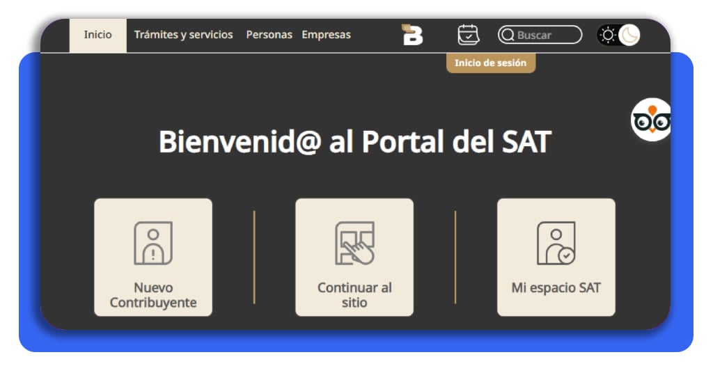 RFC en México: obtén el tuyo GRATIS y evita problemas ahora 2 Paso 1 - Acceso inicial al portal del SAT