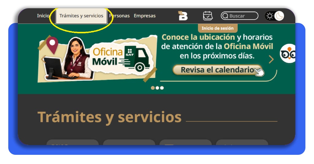 RFC en México: obtén el tuyo GRATIS y evita problemas ahora 3 Paso 2 - Selección de opciones institucionales en el SAT