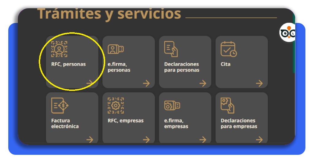RFC en México: obtén el tuyo GRATIS y evita problemas ahora 4 Paso 3 - Selección de RFC personas en el portal del SAT