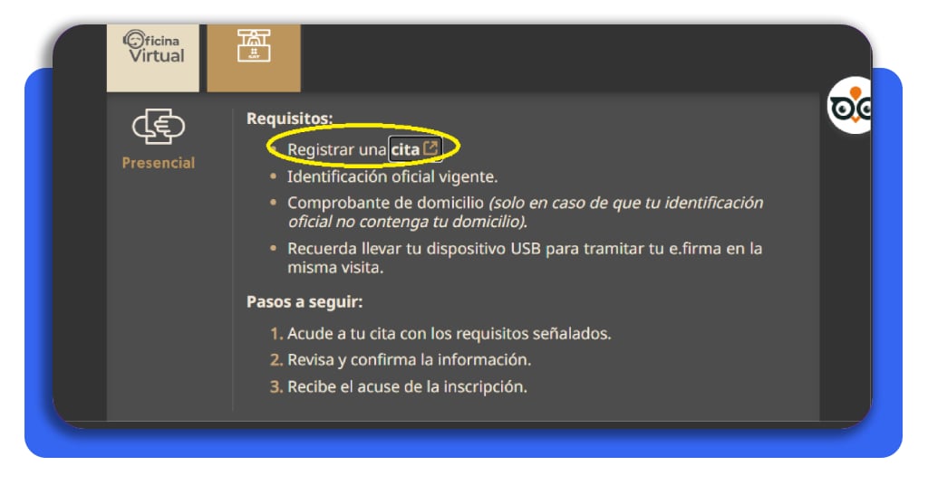 RFC en México: obtén el tuyo GRATIS y evita problemas ahora 6 Paso 5 - Registrar una cita en el SAT para RFC