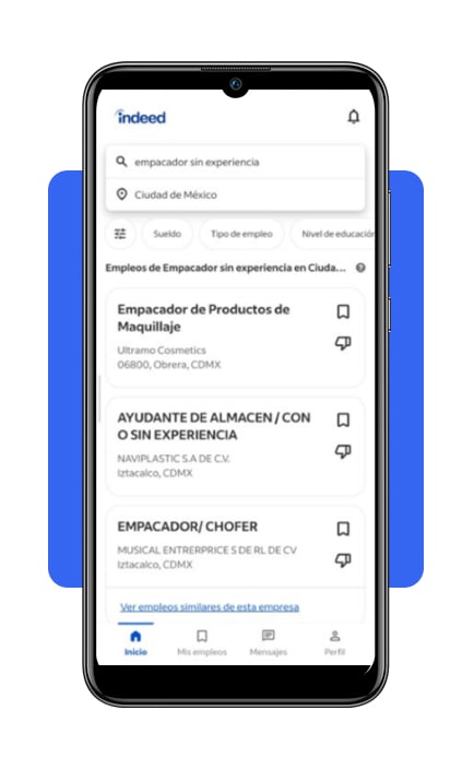 Paso 7 aplica filtros geográficos en Indeed