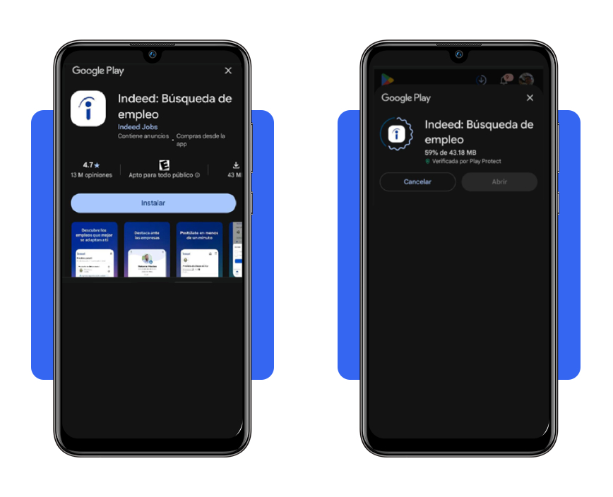 Fábricas de alimentos buscan personal: Mira cómo EMPEZAR AHORA 3 Indeed app - descarga y crea tu perfil